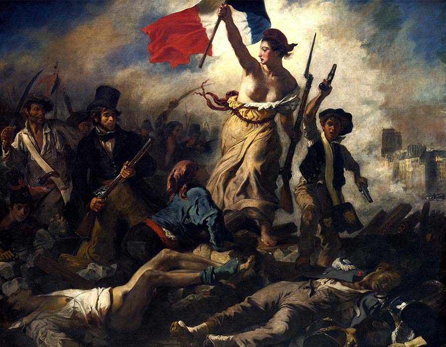 Delacroix. A Liberdade Guia o Povo, 1830.; o que é arte