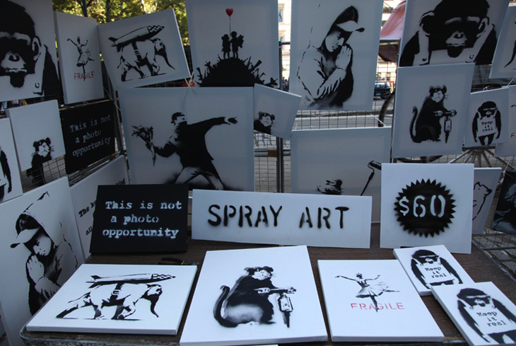 Banksy vende telas originais no Central Park em NYC por apenas $60