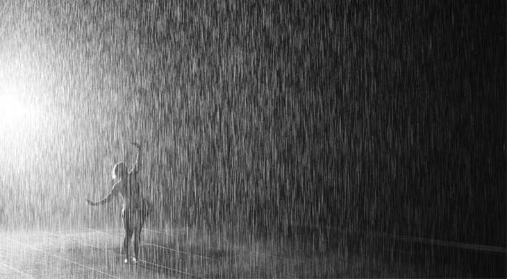 Rain Room, NYC 37˚C, MoMA