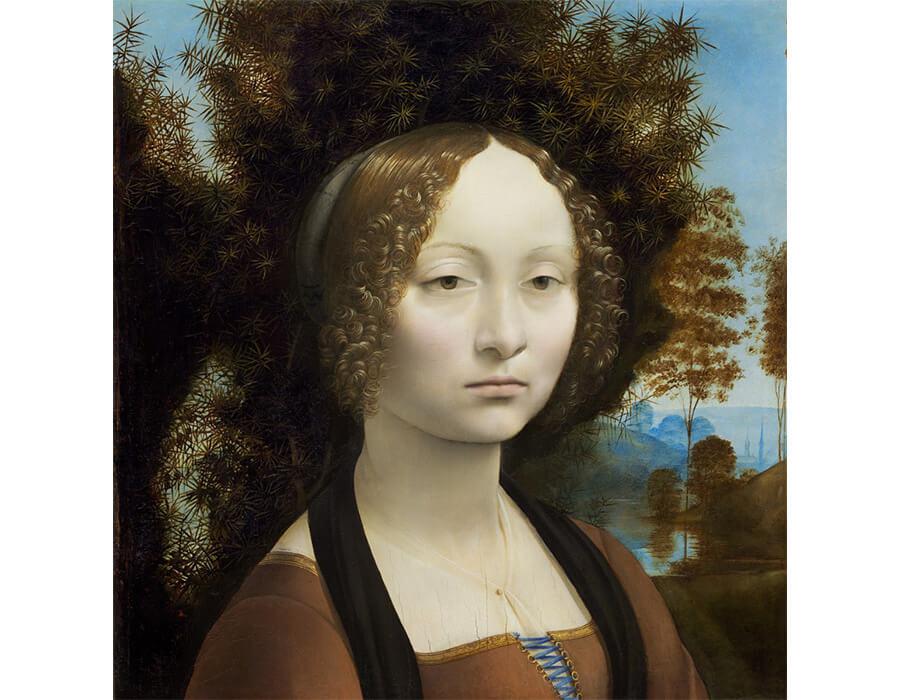 Ginevra de’Benci – Da Vinci – oil in panel – 1474:78