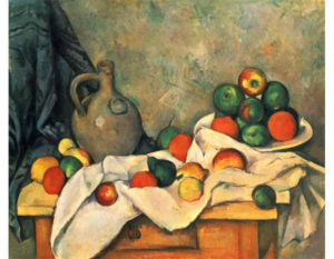 Paul Cézanne. Jarro, Cortina E Fruteira, 1893. 