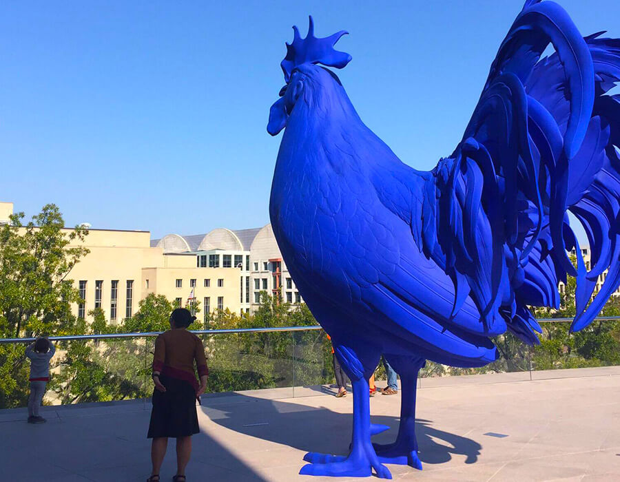 O novíssimo East Building da National Gallery e o Gigante “Pinto” Azul