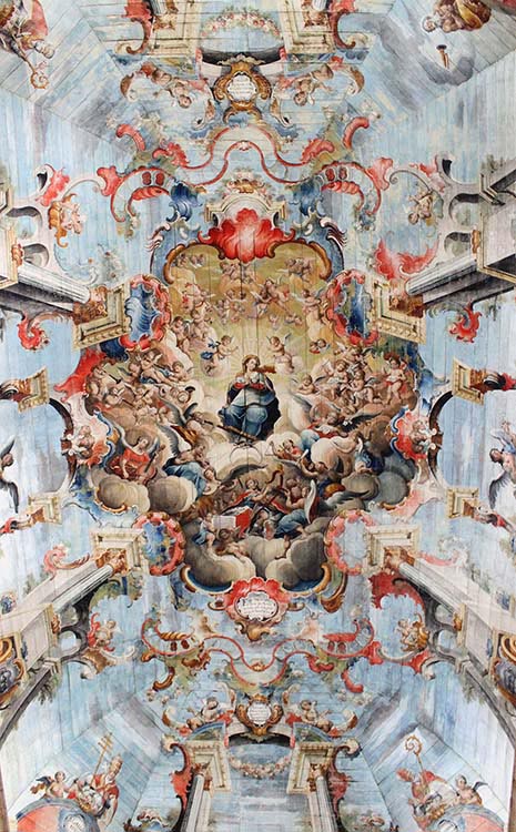 Diferença entre rococó e barroco - Glorificação de Nossa Senhora, Igreja de São Francisco