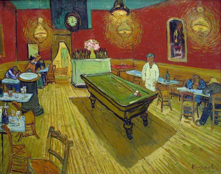 O Café À Noite na Place Lamartine - Vincent Van Gogh (1888)