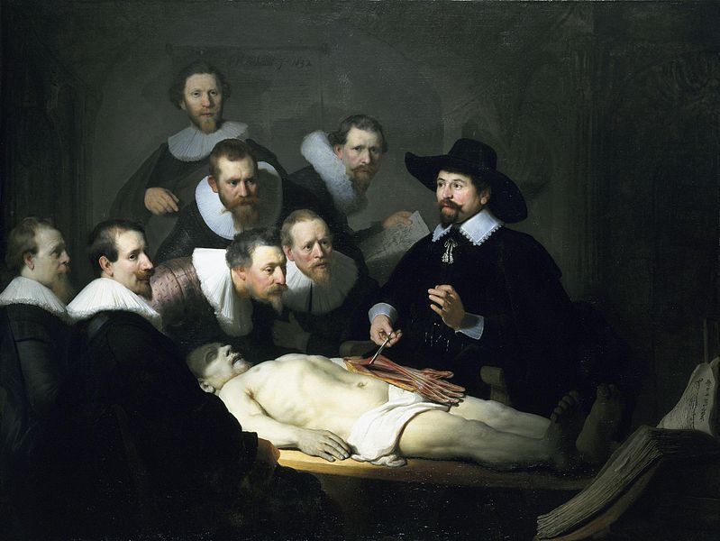 Rembrandt; A lição de anatomia do Dr. Tulp (1632)