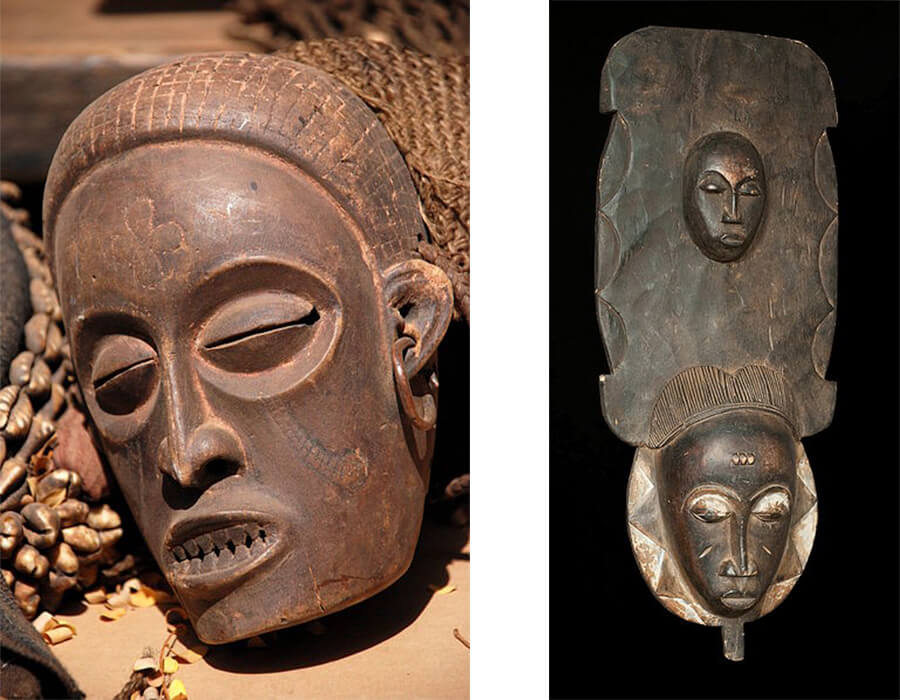 Africana mask from Ouagadougou, the capital of Burkina Faso. Photo- Wegman; máscaras africanas; máscaras africanas