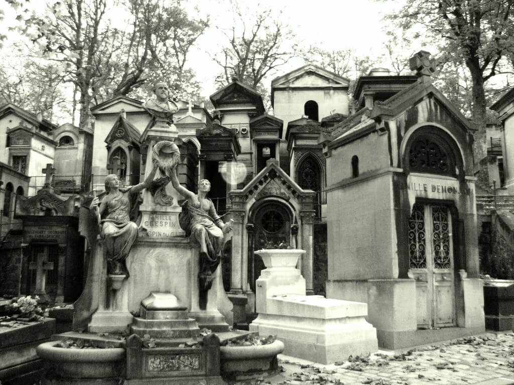 Cemitério Père-Lachaise – Paris – Foto- Caveaux
