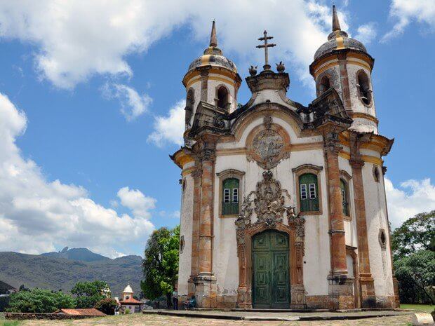 Igreja São Francisco de Assis, em Ouro Preto, arquitetada por Aleijadinho (Foto- Pedro Ângelo-G1)