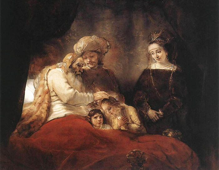 Rembrandt-van-rijn-jacob-blessing-the-children-of-joseph