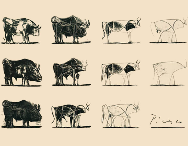As etapas do Touro de Picasso