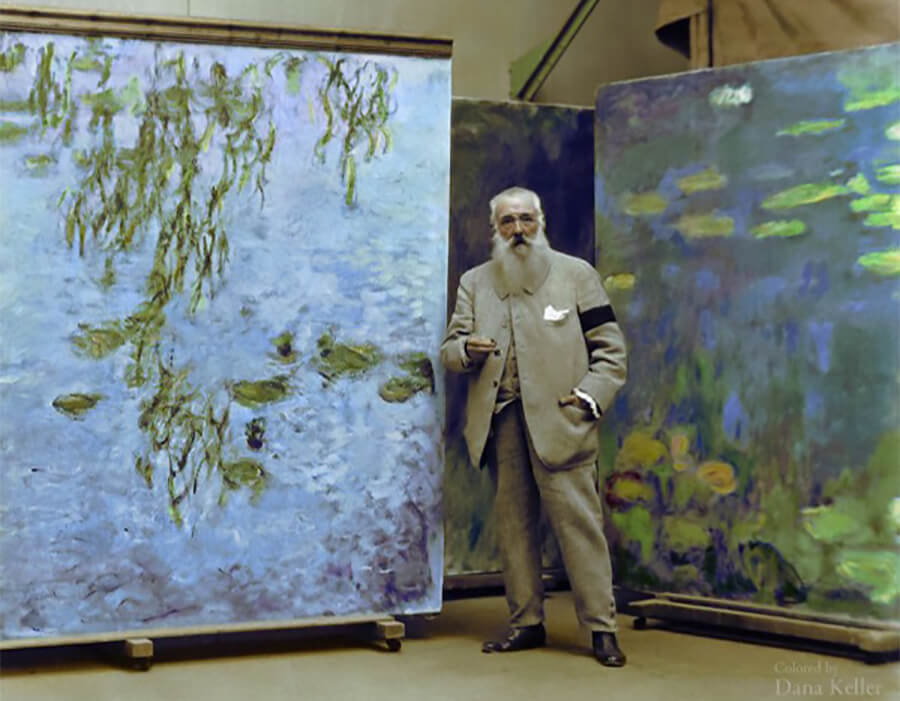 Filme raríssimo mostra Monet pintando as Ninfeias em Giverny