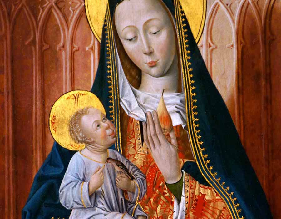 bebês nas pinturas medievais