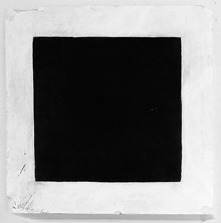 Vanguarda Russa; Kazimir Malevich. Quadro Negro sobre fundo Branco (1915) | Galeria Tretiakov, Moscou
