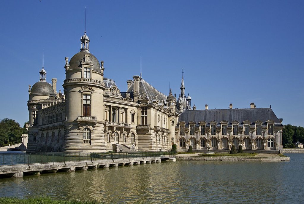 Castelo de Chantilly. Paris
