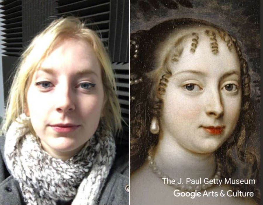 O Art Selfie, o app que encontra um quadro parecido com você.