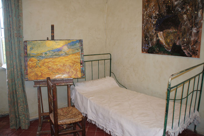 Noite Estrelada; Quarto em Saint-Remy onde Van Gogh viveu por 1 ano e pintou mais de 100 obras