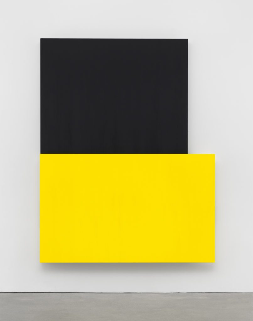 Ellsworth Kelly, Black Over Yellow, 2015