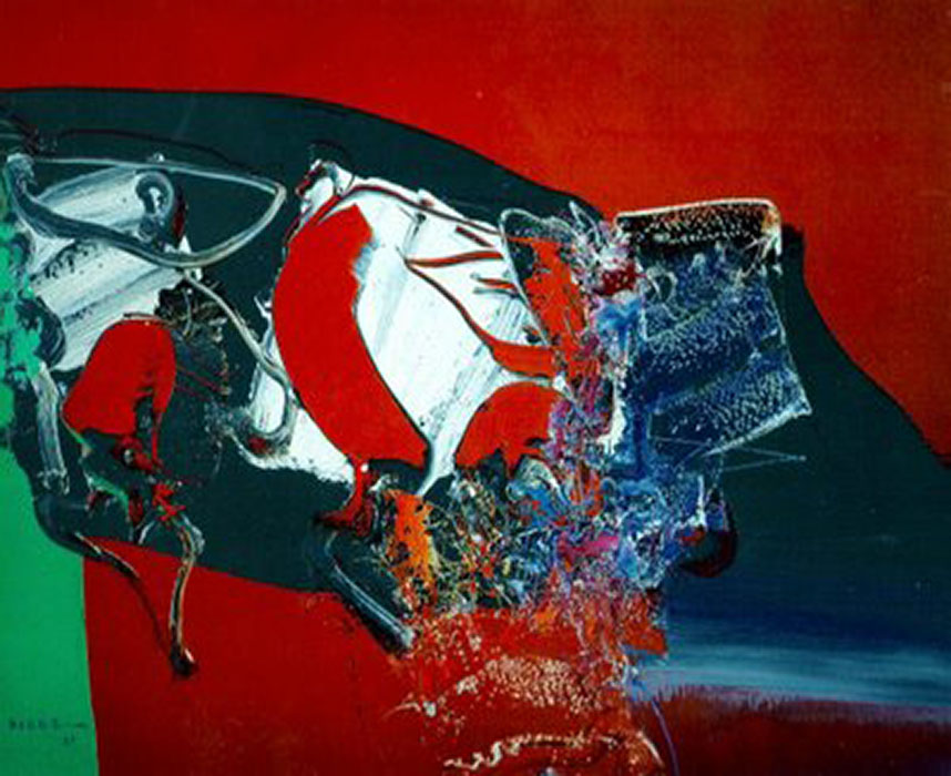 arte abstrata; manabu mabe; Sem título (1985)