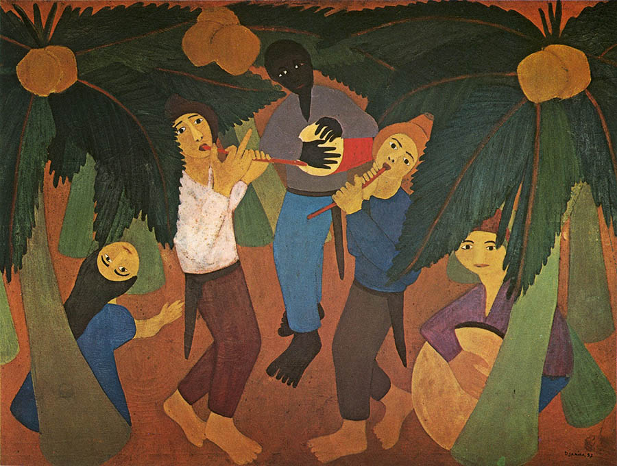 Caboclinhos, Djanira (1962) [Museu Nacional de Belas Artes - Rio de Janeiro, RJ]