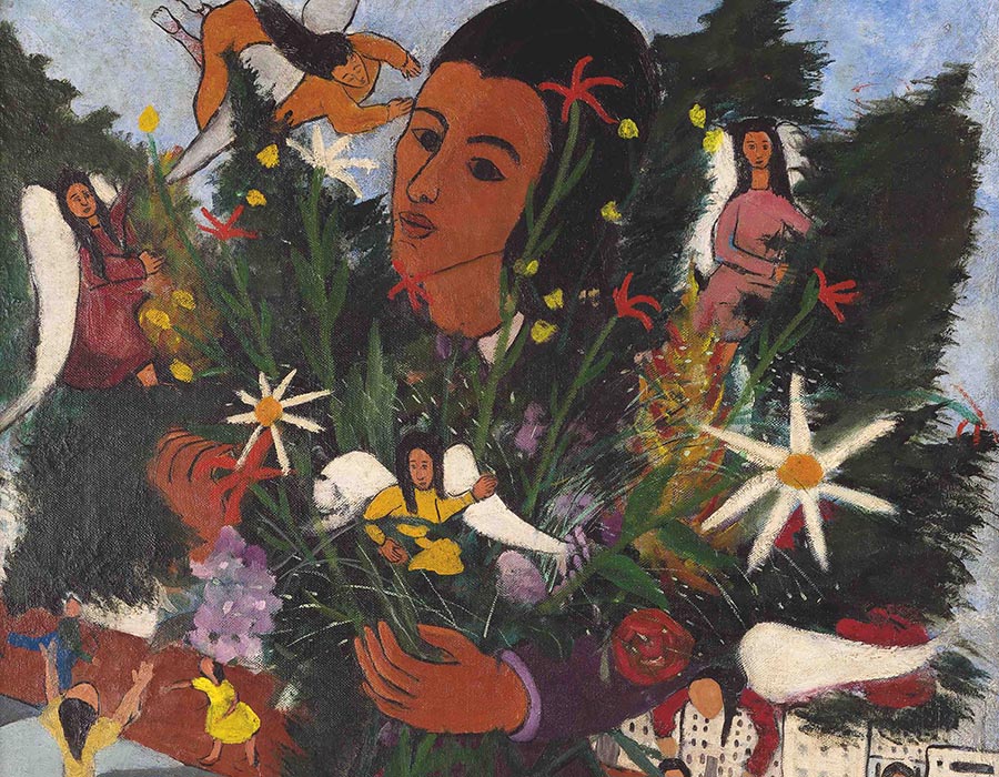 Vendedora de flores (parcial) 1947