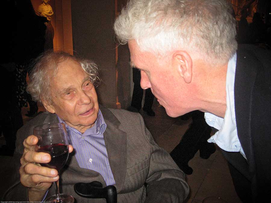 Jasper Johns em evento no Metropolitan Museum