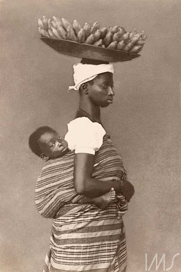 Negra com seu filho, c. 1884. Salvador