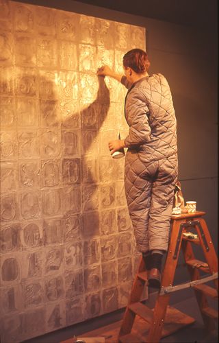 Jasper Johns criando Numbers