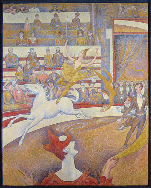 pontilhismo; Georges Pierre Seurat - Le Cirque, 1890