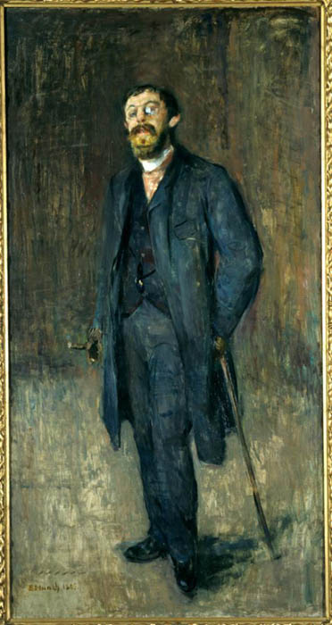 Edvard Munch; Retrato de Karl Jensen Hjell