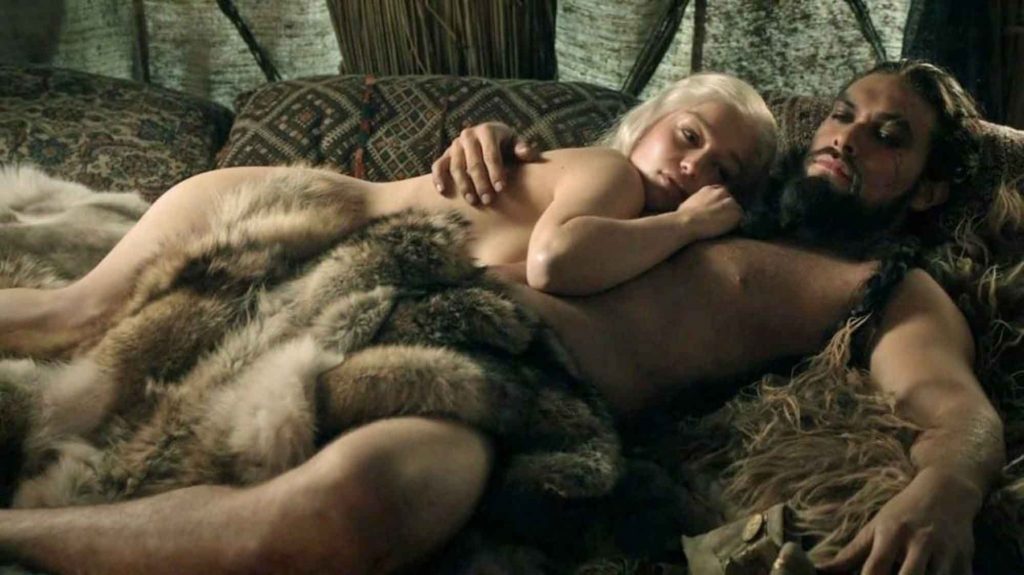 Daenerys e Khal Drogo na cama