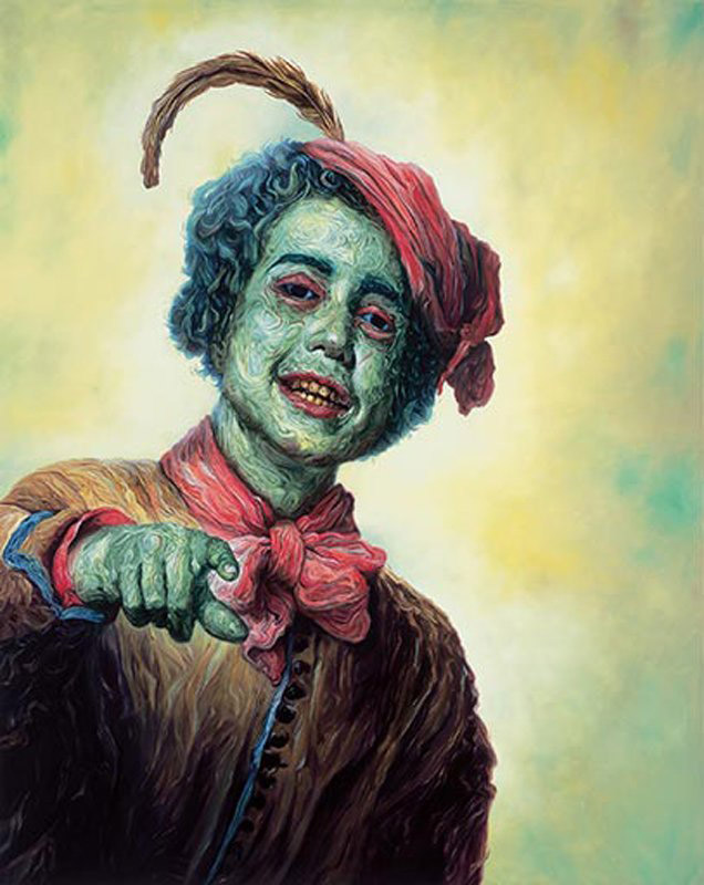 Glenn Brown. O Grande Masturbador (2006) surrealismo; Glenn Brown. O Grande Masturbador (2006)