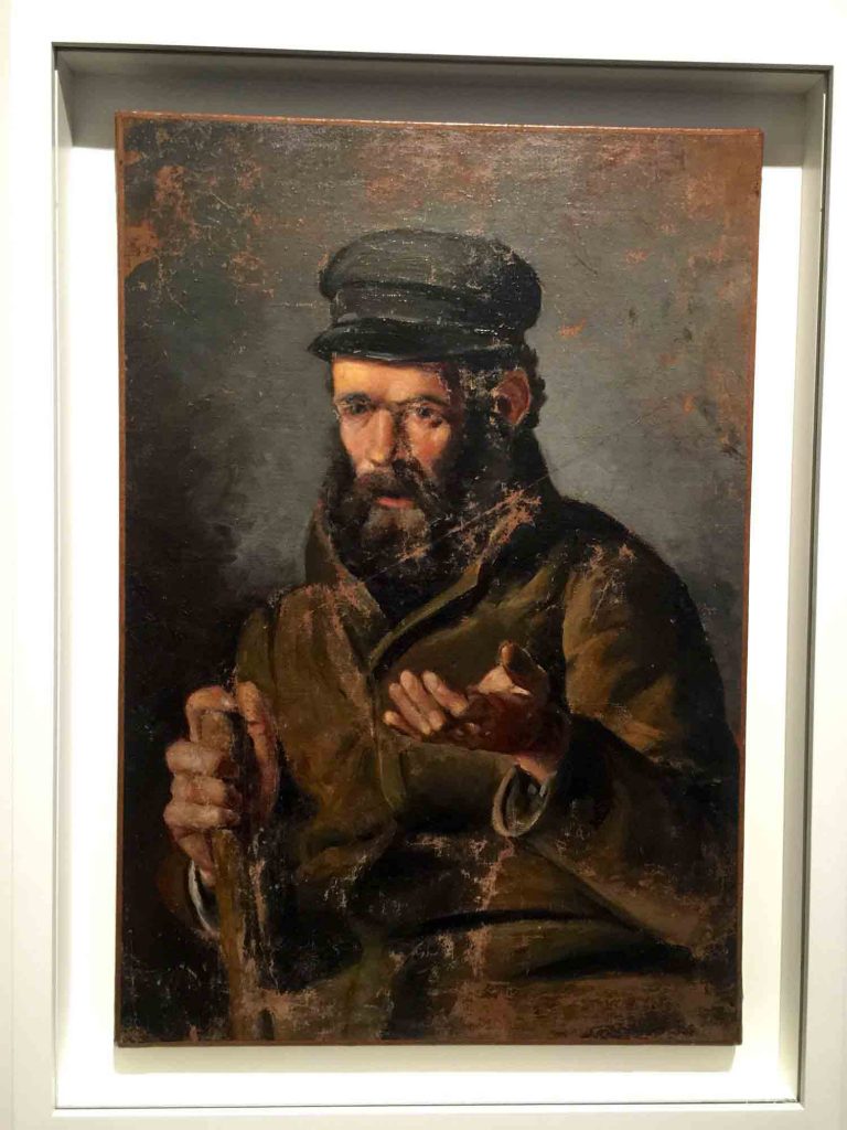 "L`homme uma la casquette" o primeiro quadro de Picasso aos 14 anos.