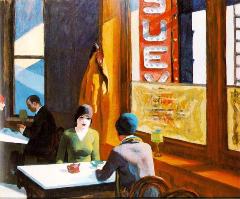 Edward Hopper - Chop Suey (1929)