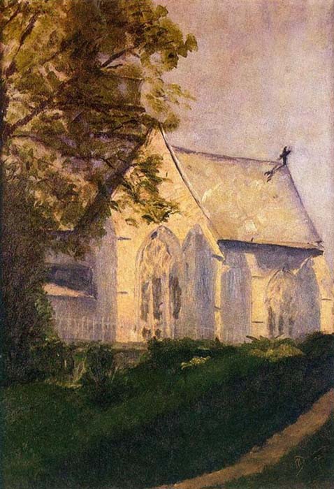 Marcel Duchamp - Church at Blainville (1902)