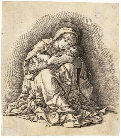pintura renascentista; Andrea MANTEGNA (1430-5-1506). A Virgem e Criança, ca. 1485-1491