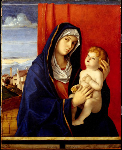 pintura renascentista; Giovanni BELLINI (ca.1430-3-ca.1516) Madona e Criança, ca.1480