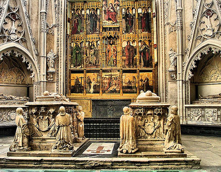 Retábulo na Catedral de Toledo (Espanha)
