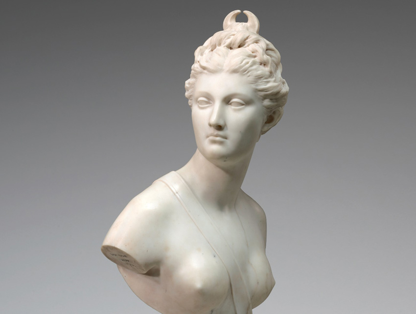 Jean-Antoine HOUDON (1741-1828) Diana, 1778. Escultura em Mármore