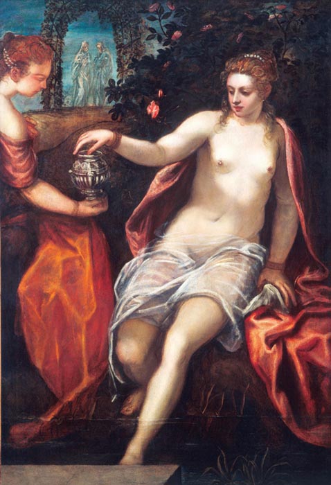 Maneirismo ;TINTORETTO (1518-1594) Susana, ca. 1580. Óleo sobre tela, 150.2x102.6. National Gallery of Art, Washington, EUA.