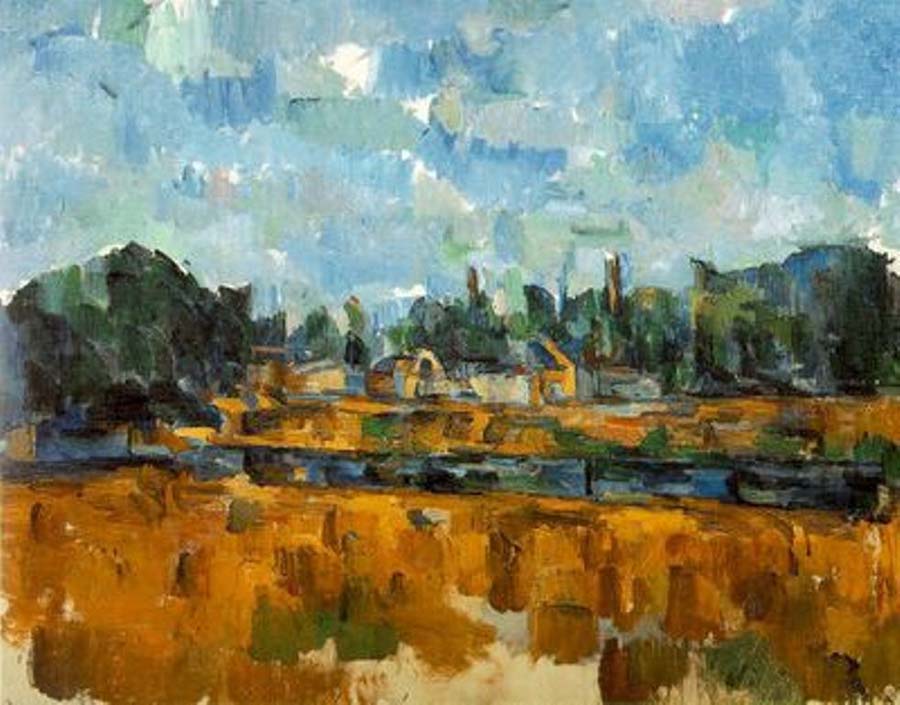 Bords d'une rivière (Riverbanks) 1904-05 (180 Kb); Oil on canvas, 65 x 81 cm (25 1/4 x 31 7/8 in); Private collection, Switzerland; Venturi no. 771