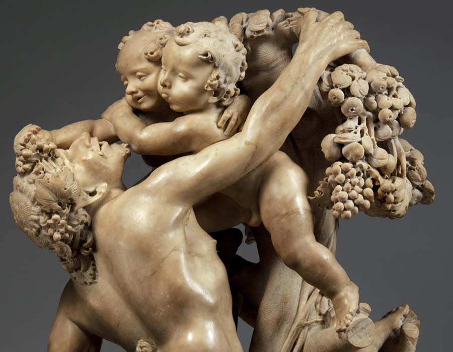 Gian Lorenzo BERNINI (1598-1680) e Pietro Bernini (1562–1629) DETALHE: Um Fauno provocado por crianças, 1616-17. Escultura em mármore, 132.4×73.7×47.9. The Metropolitan Museum of Art, Nova York, EUA. Disponível em: https://www.metmuseum.org/art/collection/search/206399 Acesso em 08 set. 2019.