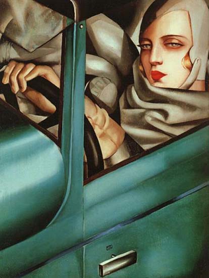 Lempicka Tamara. Autorretrato em um Bugatti Verde (1929) | Coleção particular