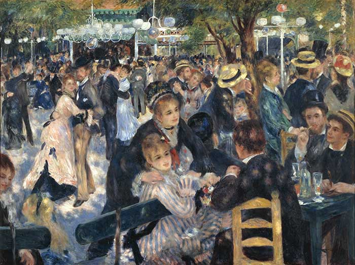 obras mais famosas de Renoir; O Baile no Moulin de la Galette
