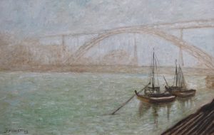 Sávio Floret. Ponte Luis I - Cid. do Porto - Portugal - OST 37X57 cm - R$ 6.800,00