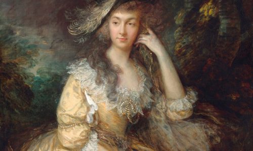 Thomas GAINSBOROUGH (1727-1788) DETALHE: Frances Susanna, Lady de Dunstanville, ca. 1786. Óleo sobre tela, 127.2×101. National Gallery of Art, Washington, EUA. Disponível em: https://www.nga.gov/collection/art-object-page.166448.html Acesso em: 14 mai. 2020.