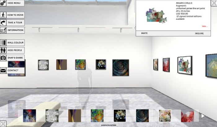  genérico de uma galeria de arte online Exhibbit 3D