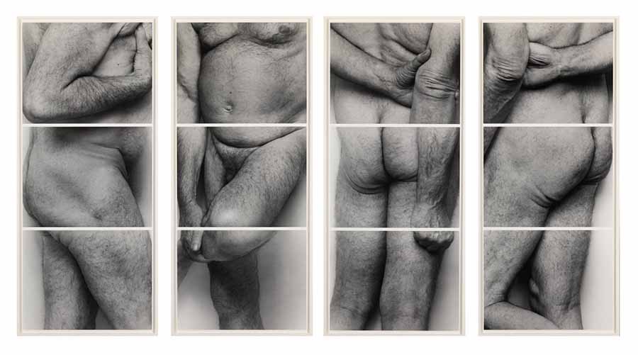 Self-Portrait (Frieze No. 2, Four Panels) 1994 by John Coplans 1920-2003