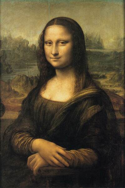  Leonardo Da Vinci, Mona Lisa (La Gioconda), 1503-5, Óleo sobre Painel, 77 x 53 cm Musée du Louvre, Paris