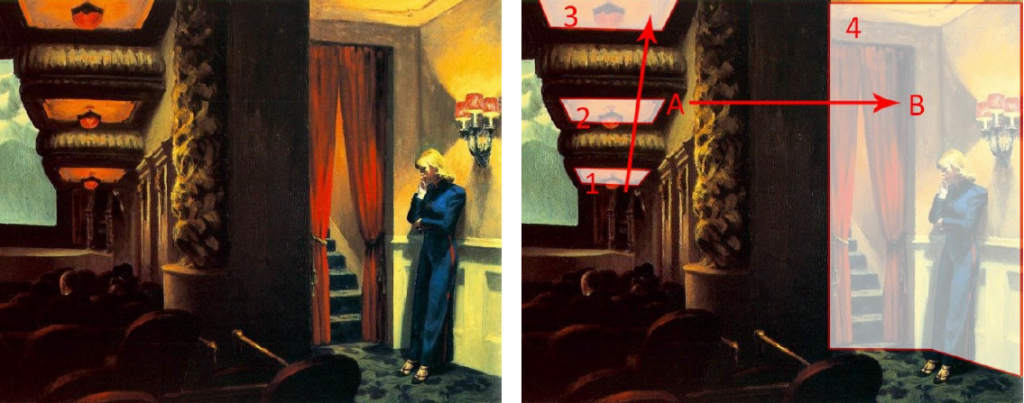 “New York Movie”. Edward Hopper, 1939. Óleo sobre Tela, 82 x 102cm