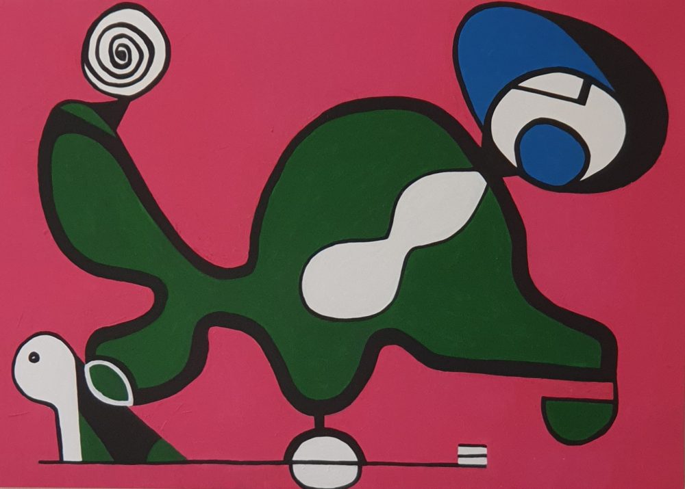 Equilíbrio em Verde e Rosa